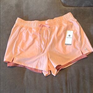 NWT Apana Pink Athletic Shorts Lightweight Elastic Waist